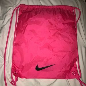 Nike Hot Pink Drawstring Bag